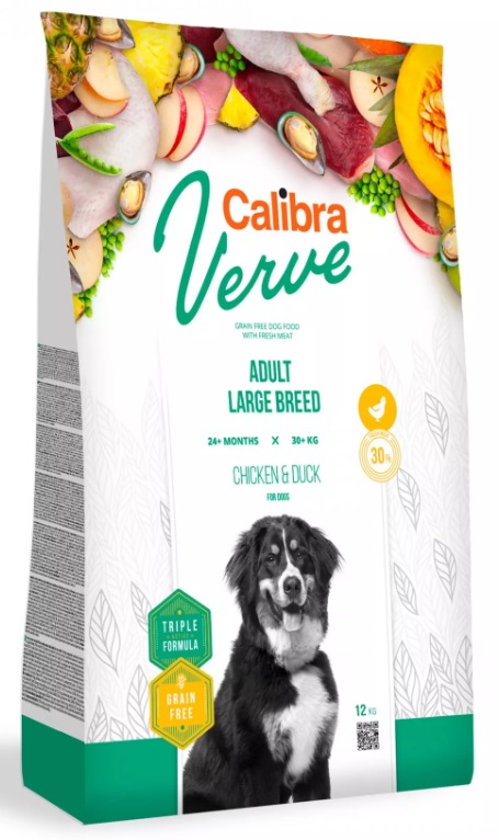 Calibra Dog Verve Grain Free Adult Large Chicken & Duck 12 kg